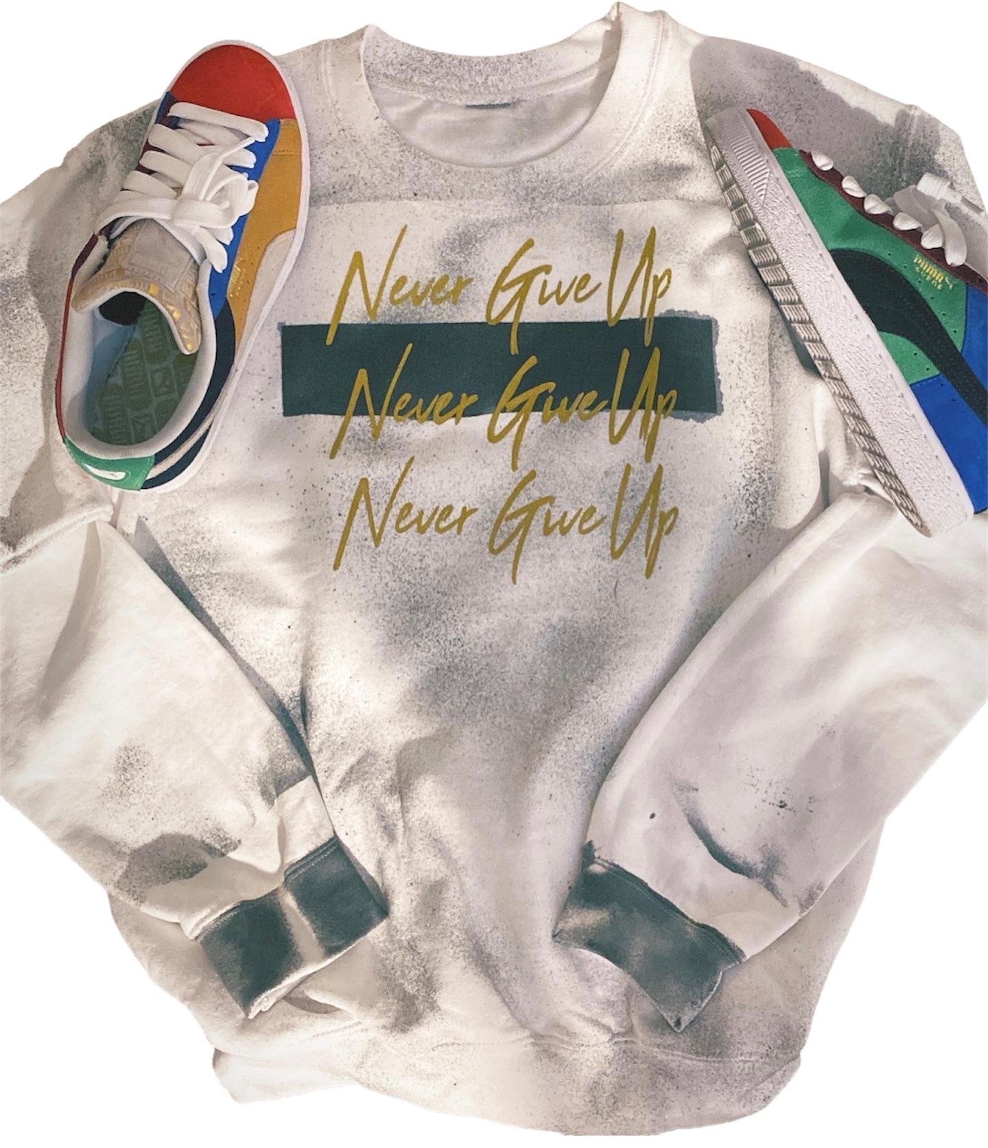 Never Give Up Crewneck Sweater