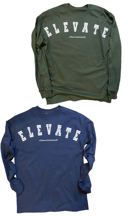 Elevate letter graphic long sleeve