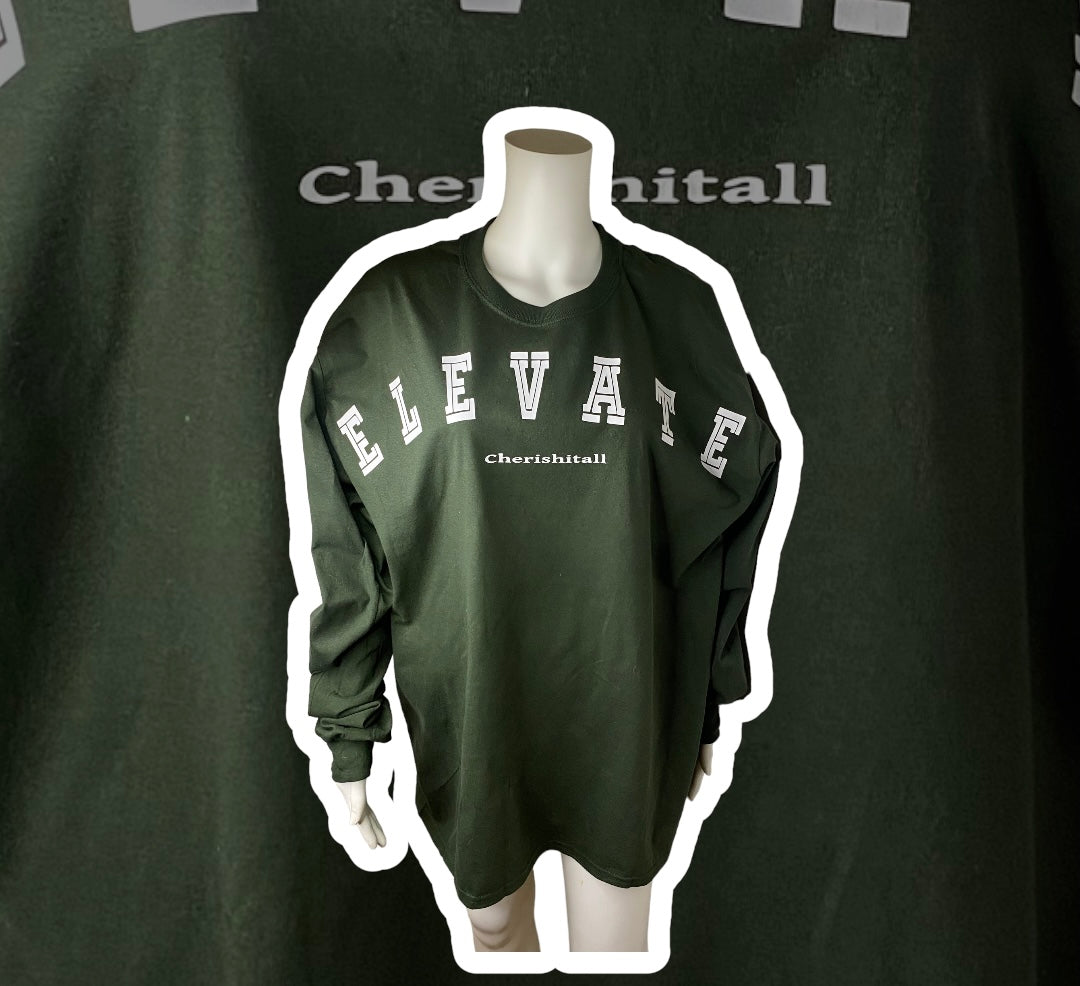 Elevate letter graphic long sleeve