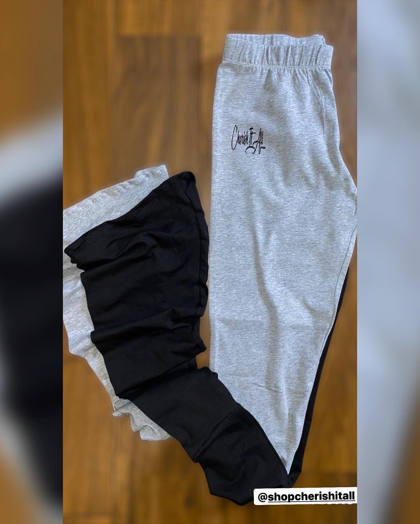 Cherish it all split decision stacked leggings